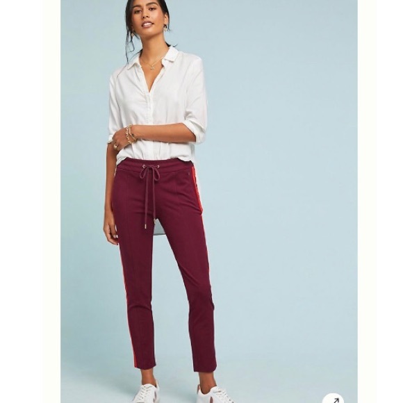Anthropologie Essential Slim Side Stripe Pants - Picture 4 of 13